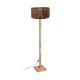 GloboStar® HOLZ 203-0252 Μοντέρνο Επιδαπέδιο Φωτιστικό Μονόφωτο 1 x E27 IP20 Μπέζ Ξύλο - Μ30 x Π30 x Y140cm