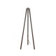 GloboStar® TRIPOD 203-0257 Μοντέρνο Επιδαπέδιο Φωτιστικό Μονόφωτο 1 x E27 IP20 Καφέ Ξύλο - Μ38 x Π38 x Υ120cm