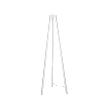 GLOBOSTAR® TRIPOD 203-0259 Μοντέρνο Επιδαπέδιο Φωτιστικό με Ντουί 1 x E27 AC 220-240V IP20 - Λευκό - Μ38 x Π38 x Υ120cm