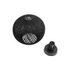 GloboStar® CORDER 203-0271 Μοντέρνο Φωτιστικό Οροφής Μπάλα Μονόφωτο 1 x E27 IP20 Μαύρο Σχοίνι - Μ25 x Π25 x Υ25cm