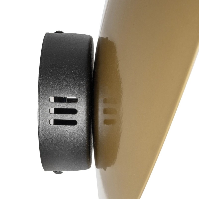 GLOBOSTAR® PLATO 203-0278 Vintage Φωτιστικό Τοίχου - Απλίκα με Ντουί 1 x E14 AC 220-240V IP20 - Χρυσό & Λευκό - M40 x Π19 x Υ40cm