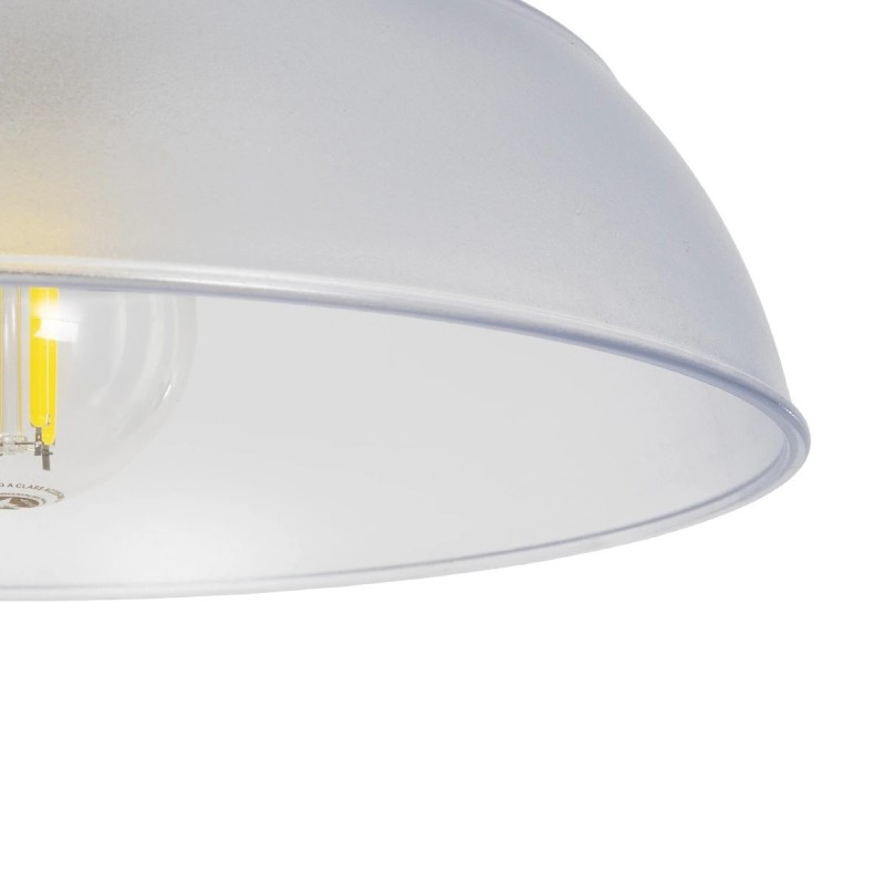 GLOBOSTAR® LOAN 203-0286 Μοντέρνο Κρεμαστό Φωτιστικό Οροφής με Ντουί 1 x E27 AC 220-240V IP20 - Λευκό Δίαφανο - Μ25.5 x Π25.5 x Υ17cm
