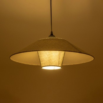 GLOBOSTAR® STORM 203-0292 Μοντέρνο Κρεμαστό Φωτιστικό Οροφής με Ντουί 1 x E27 AC 220-240V IP20 - Μαύρο & Γκρί  - Μ50 x Π50 x Υ24cm