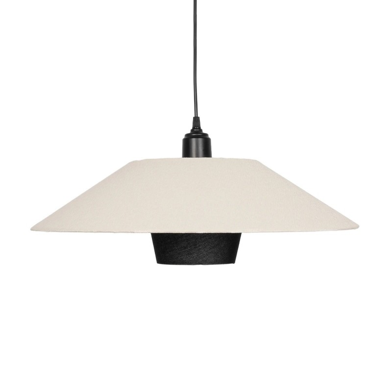 GLOBOSTAR® STORM 203-0293 Μοντέρνο Κρεμαστό Φωτιστικό Οροφής με Ντουί 1 x E27 AC 220-240V IP20 - Μαύρο &  Λευκό - Μ50 x Π50 x Υ24cm