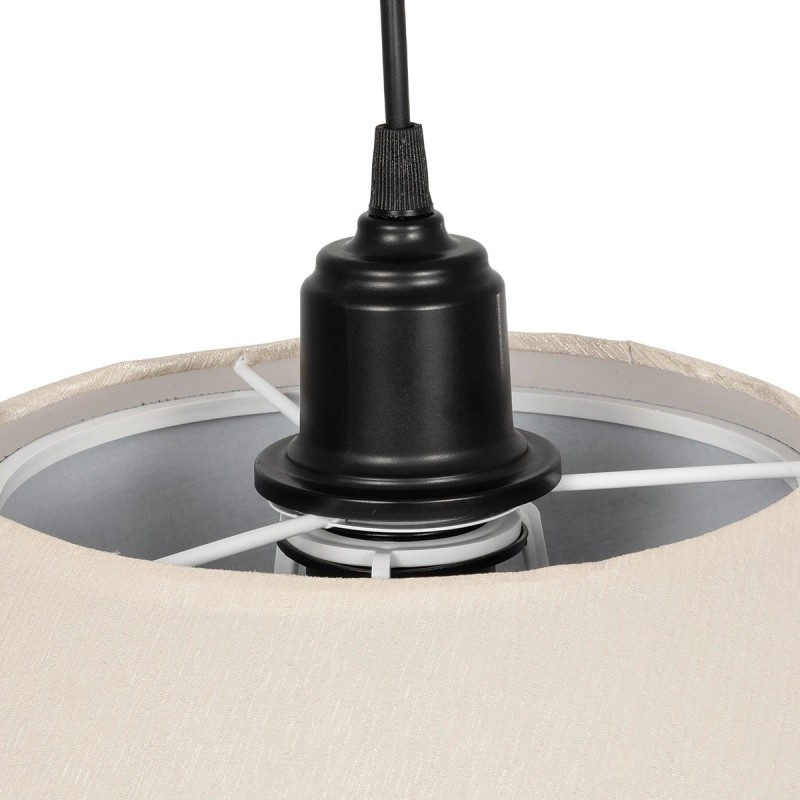 GLOBOSTAR® STORM 203-0293 Μοντέρνο Κρεμαστό Φωτιστικό Οροφής με Ντουί 1 x E27 AC 220-240V IP20 - Μαύρο &  Λευκό - Μ50 x Π50 x Υ24cm