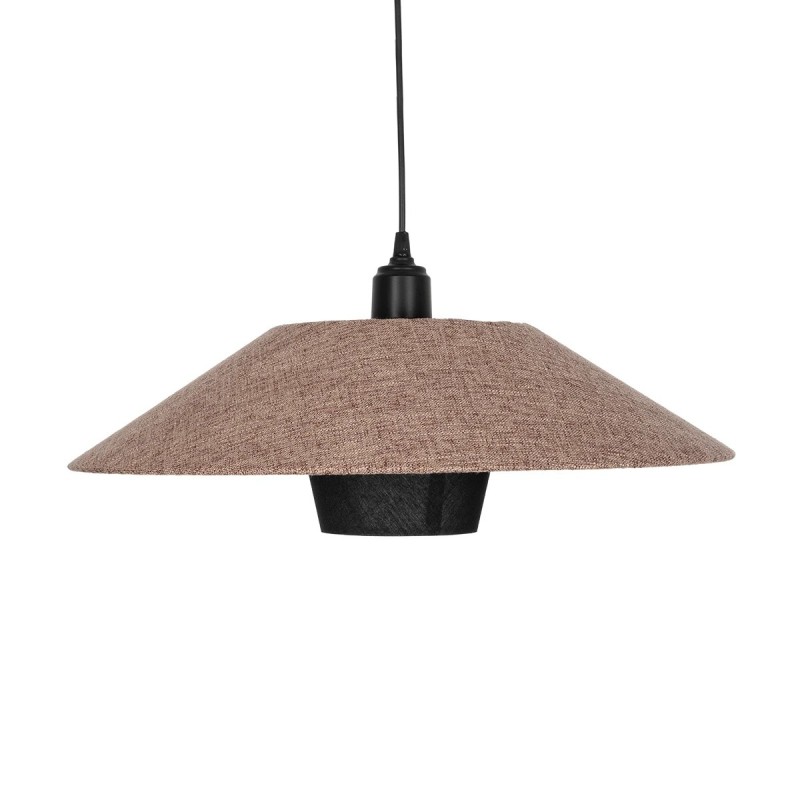 GLOBOSTAR® STORM 203-0294 Μοντέρνο Κρεμαστό Φωτιστικό Οροφής με Ντουί 1 x E27 AC 220-240V IP20 - Μαύρο &  Μπεζ - Μ50 x Π50 x Υ24cm