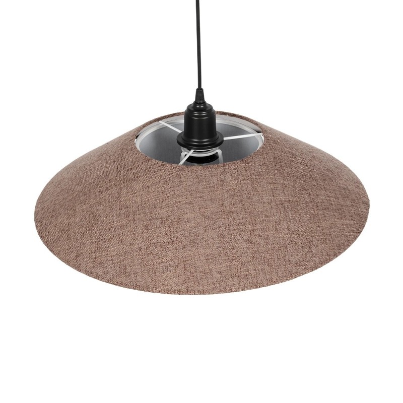 GLOBOSTAR® STORM 203-0294 Μοντέρνο Κρεμαστό Φωτιστικό Οροφής με Ντουί 1 x E27 AC 220-240V IP20 - Μαύρο &  Μπεζ - Μ50 x Π50 x Υ24cm