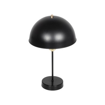 GLOBOSTAR® GAZETA 203-0299 Μοντέρνο Επιτραπέζιο Φωτιστικό Πορτατίφ με Ντουί 1 x E27 AC 220-240V IP20 - Μαύρο & Μπρονζέ - Μ25 x Π25 x Υ39cm