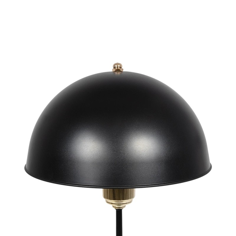 GLOBOSTAR® GAZETA 203-0299 Μοντέρνο Επιτραπέζιο Φωτιστικό Πορτατίφ με Ντουί 1 x E27 AC 220-240V IP20 - Μαύρο & Μπρονζέ - Μ25 x Π25 x Υ39cm