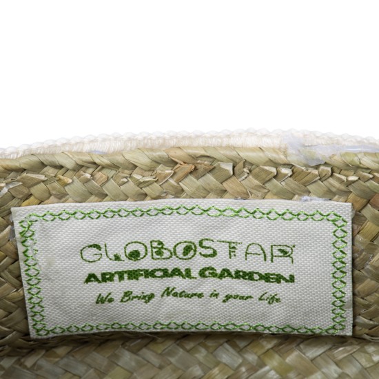 GloboStar® Artificial Garden MILOS 20307 Διακοσμητικό Ψάθινο Καλάθι - Κασπώ Γλάστρα - Flower Pot Μπεζ με Μακραμέ Φ21cm x Υ26cm GloboStar® Artificial Garden MILOS 20307 Διακοσμητικό Ψάθινο Καλάθι - Κασπώ Γλάστρα - Flower Pot Μπεζ με Μακραμέ Φ21cm x Υ26cm