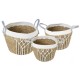 GloboStar® Artificial Garden SARDINIA 20335 ΣΕΤ 3 Διακοσμητικά Πλεκτά Καλάθια - Κασπώ Γλάστρες - Flower Pots Μπεζ με Μακραμέ A:Φ25cm x Υ20cm B:Φ30cm x Υ27cm C:Φ35cm x Υ30cm GloboStar® Artificial Garden SARDINIA 20335 ΣΕΤ 3 Διακοσμητικά Πλεκτά Καλάθια - Κασπώ Γλάστρες - Flower Pots Μπεζ με Μακραμέ A:Φ25cm x Υ20cm B:Φ30cm x Υ27cm C:Φ35cm x Υ30cm