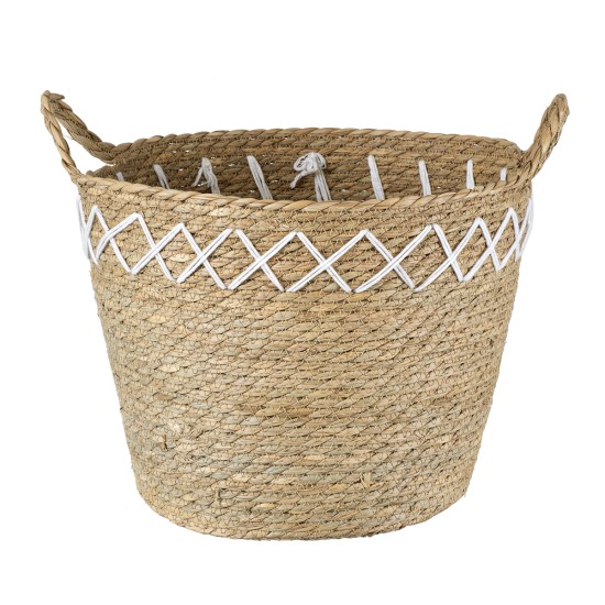 GloboStar® Artificial Garden ZAKYNTHOS 20336 ΣΕΤ 3 Διακοσμητικά Πλεκτά Καλάθια - Κασπώ Γλάστρες - Flower Pots Μπεζ με Μακραμέ A:Φ24cm x Υ20cm B:Φ28cm x Υ24cm C:Φ32cm x Υ28cm GloboStar® Artificial Garden ZAKYNTHOS 20336 ΣΕΤ 3 Διακοσμητικά Πλεκτά Καλάθια - Κασπώ Γλάστρες - Flower Pots Μπεζ με Μακραμέ A:Φ24cm x Υ20cm B:Φ28cm x Υ24cm C:Φ32cm x Υ28cm