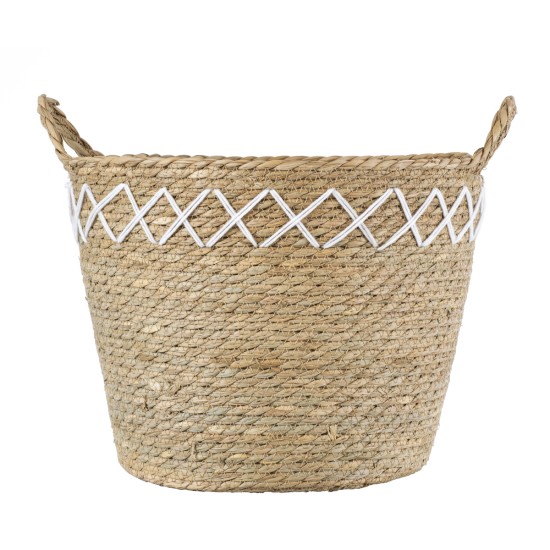 GloboStar® Artificial Garden ZAKYNTHOS 20336 ΣΕΤ 3 Διακοσμητικά Πλεκτά Καλάθια - Κασπώ Γλάστρες - Flower Pots Μπεζ με Μακραμέ A:Φ24cm x Υ20cm B:Φ28cm x Υ24cm C:Φ32cm x Υ28cm GloboStar® Artificial Garden ZAKYNTHOS 20336 ΣΕΤ 3 Διακοσμητικά Πλεκτά Καλάθια - Κασπώ Γλάστρες - Flower Pots Μπεζ με Μακραμέ A:Φ24cm x Υ20cm B:Φ28cm x Υ24cm C:Φ32cm x Υ28cm