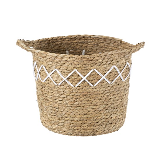 GloboStar® Artificial Garden ZAKYNTHOS 20336 ΣΕΤ 3 Διακοσμητικά Πλεκτά Καλάθια - Κασπώ Γλάστρες - Flower Pots Μπεζ με Μακραμέ A:Φ24cm x Υ20cm B:Φ28cm x Υ24cm C:Φ32cm x Υ28cm GloboStar® Artificial Garden ZAKYNTHOS 20336 ΣΕΤ 3 Διακοσμητικά Πλεκτά Καλάθια - Κασπώ Γλάστρες - Flower Pots Μπεζ με Μακραμέ A:Φ24cm x Υ20cm B:Φ28cm x Υ24cm C:Φ32cm x Υ28cm