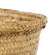 GloboStar® Artificial Garden CECILIA 20344 Διακοσμητικό Ψάθινο Καλάθι - Κασπώ Γλάστρα - Flower Pot Μπεζ Φ30cm x Υ30cm
