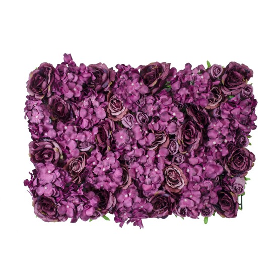 GloboStar® Artificial Garden ROSES STORY 20356 Τεχνητό Διακοσμητικό Πάνελ Λουλουδιών - Κάθετος Κήπος σύνθεση Φουξ & Βυσσινί Τριαντάφυλλα Μ40 x Π60 x Υ10cm GloboStar® Artificial Garden ROSES STORY 20356 Τεχνητό Διακοσμητικό Πάνελ Λουλουδιών - Κάθετος Κήπος σύνθεση Φουξ & Βυσσινί Τριαντάφυλλα Μ40 x Π60 x Υ10cm