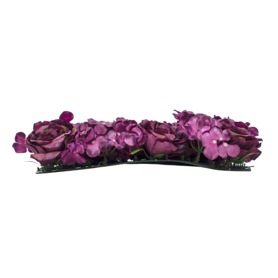 GloboStar® Artificial Garden ROSES STORY 20356 Τεχνητό Διακοσμητικό Πάνελ Λουλουδιών - Κάθετος Κήπος σύνθεση Φουξ & Βυσσινί Τριαντάφυλλα Μ40 x Π60 x Υ10cm GloboStar® Artificial Garden ROSES STORY 20356 Τεχνητό Διακοσμητικό Πάνελ Λουλουδιών - Κάθετος Κήπος σύνθεση Φουξ & Βυσσινί Τριαντάφυλλα Μ40 x Π60 x Υ10cm