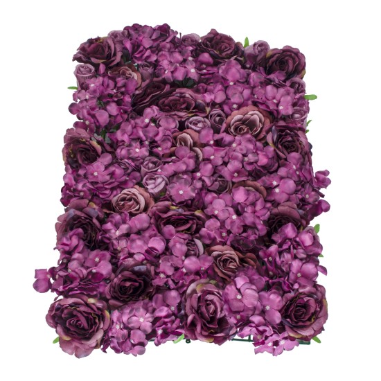 GloboStar® Artificial Garden ROSES STORY 20356 Τεχνητό Διακοσμητικό Πάνελ Λουλουδιών - Κάθετος Κήπος σύνθεση Φουξ & Βυσσινί Τριαντάφυλλα Μ40 x Π60 x Υ10cm GloboStar® Artificial Garden ROSES STORY 20356 Τεχνητό Διακοσμητικό Πάνελ Λουλουδιών - Κάθετος Κήπος σύνθεση Φουξ & Βυσσινί Τριαντάφυλλα Μ40 x Π60 x Υ10cm