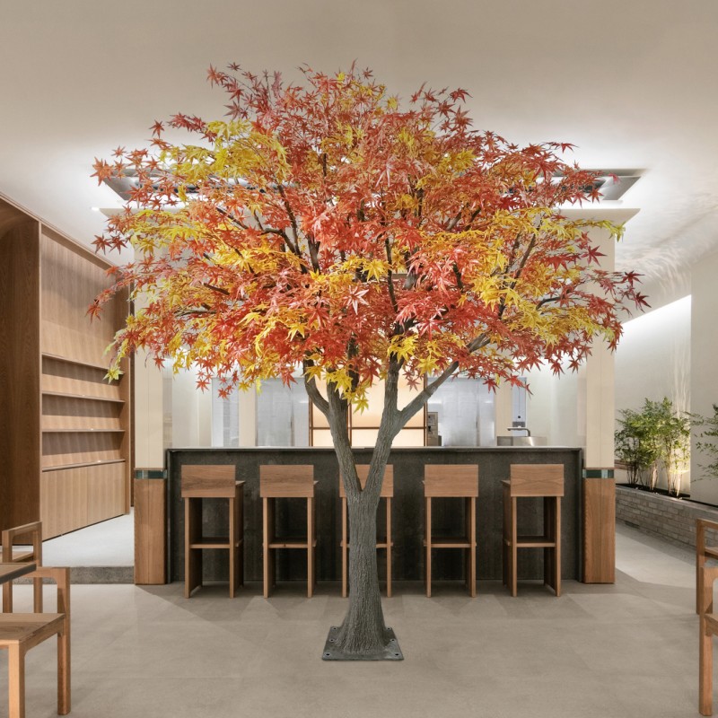 GloboStar® Artificial Garden AUTUMN MAPLE TREE 20360 Τεχνητό Διακοσμητικό Δέντρο Φθινοπωρινός Σφένδαμος Υ350cm