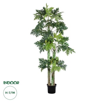 GloboStar® Artificial Garden PAPAYA TREE 20383 Τεχνητό Διακοσμητικό Φυτό  Παπάγια Υ270cm