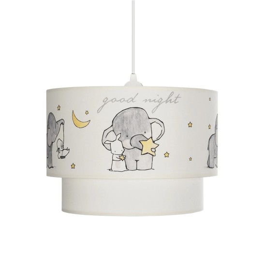 GloboStar® ELEPHANT 204-0002 Παιδικό Κρεμαστό Φωτιστικό Φιγούρα Μονόφωτο 1 x E27 IP20 Λευκό Ύφασμα - Μ30 x Π30 x Υ70cm GloboStar® ELEPHANT 204-0002 Παιδικό Κρεμαστό Φωτιστικό Φιγούρα Μονόφωτο 1 x E27 IP20 Λευκό Ύφασμα - Μ30 x Π30 x Υ70cm