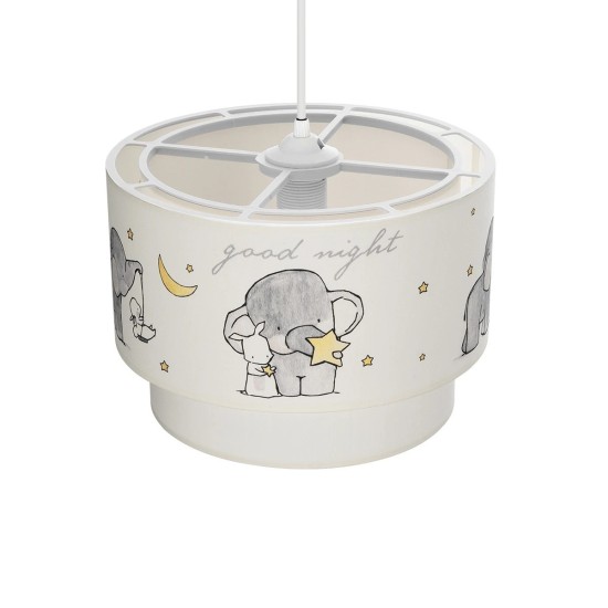 GloboStar® ELEPHANT 204-0002 Παιδικό Κρεμαστό Φωτιστικό Φιγούρα Μονόφωτο 1 x E27 IP20 Λευκό Ύφασμα - Μ30 x Π30 x Υ70cm GloboStar® ELEPHANT 204-0002 Παιδικό Κρεμαστό Φωτιστικό Φιγούρα Μονόφωτο 1 x E27 IP20 Λευκό Ύφασμα - Μ30 x Π30 x Υ70cm