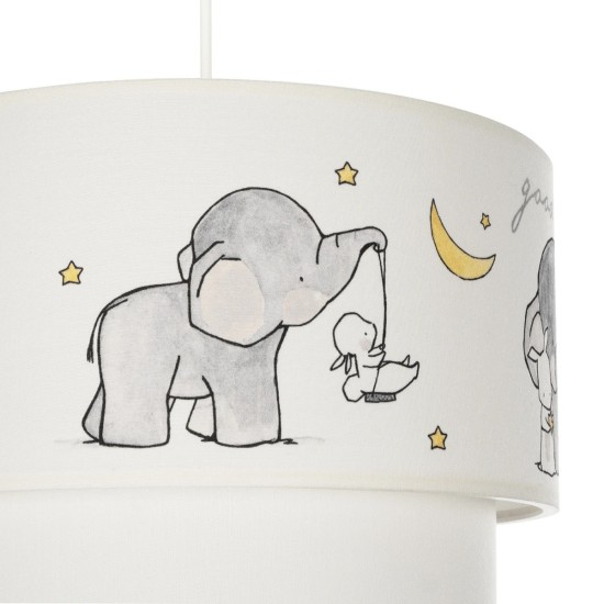 GloboStar® ELEPHANT 204-0002 Παιδικό Κρεμαστό Φωτιστικό Φιγούρα Μονόφωτο 1 x E27 IP20 Λευκό Ύφασμα - Μ30 x Π30 x Υ70cm GloboStar® ELEPHANT 204-0002 Παιδικό Κρεμαστό Φωτιστικό Φιγούρα Μονόφωτο 1 x E27 IP20 Λευκό Ύφασμα - Μ30 x Π30 x Υ70cm