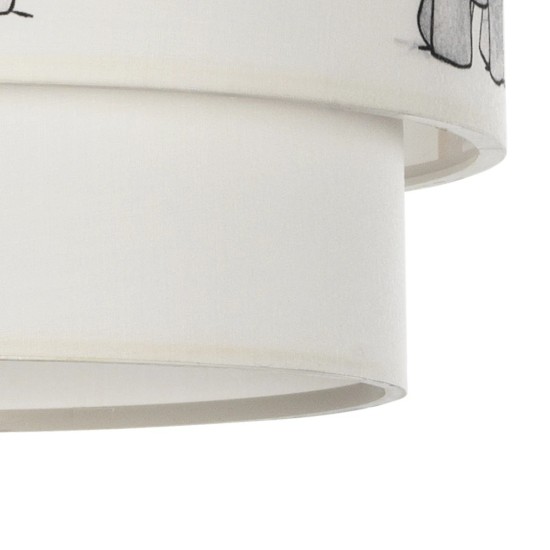 GloboStar® ELEPHANT 204-0002 Παιδικό Κρεμαστό Φωτιστικό Φιγούρα Μονόφωτο 1 x E27 IP20 Λευκό Ύφασμα - Μ30 x Π30 x Υ70cm GloboStar® ELEPHANT 204-0002 Παιδικό Κρεμαστό Φωτιστικό Φιγούρα Μονόφωτο 1 x E27 IP20 Λευκό Ύφασμα - Μ30 x Π30 x Υ70cm