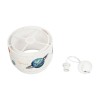 GloboStar® SATURN 204-0012 Παιδικό Κρεμαστό Φωτιστικό Φιγούρα Μονόφωτο 1 x E27 IP20 Λευκό Ύφασμα - Μ30 x Π30 x Υ70cm