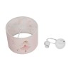 GloboStar® BALLERINA 204-0015 Παιδικό Κρεμαστό Φωτιστικό Φιγούρα Μονόφωτο 1 x E27 IP20 Ροζ Ύφασμα - Μ28 x Π28 x Υ70cm