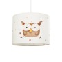 GLOBOSTAR® OWL 204-0017 Παιδικό Κρεμαστό Φωτιστικό Οροφής με Ντουί 1 x E27 AC 220-240V IP20 - Πολύχρωμο - Μ28 x Π28 x Υ24cm