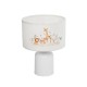 GloboStar® GIRAFFE 204-0026 Παιδικό Eπιτραπέζιο Φωτιστικό Φιγούρα Μονόφωτο 1 x E27 IP20 Λευκό Ύφασμα - Μ24 x Π24 x Υ32cm