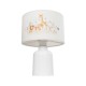 GloboStar® GIRAFFE 204-0026 Παιδικό Eπιτραπέζιο Φωτιστικό Φιγούρα Μονόφωτο 1 x E27 IP20 Λευκό Ύφασμα - Μ24 x Π24 x Υ32cm