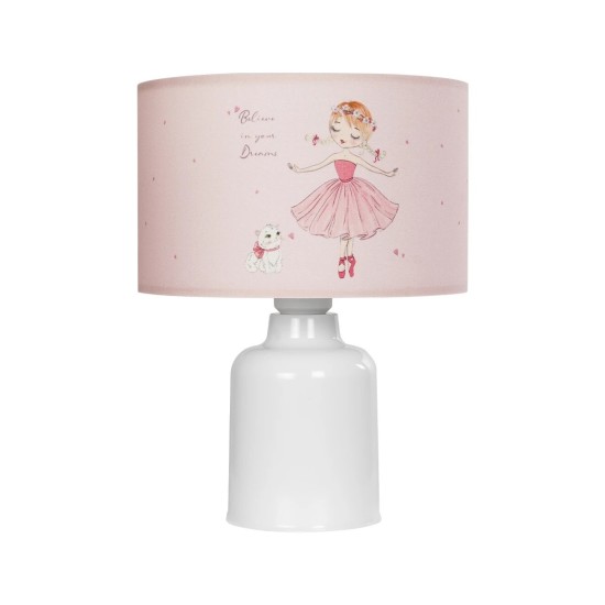 GloboStar® BALLERINA 204-0029 Παιδικό Eπιτραπέζιο Φωτιστικό Πορτατίφ Μονόφωτο 1 x E27 IP20 Πολύχρωμο Ύφασμα με Λευκό Πλαστικό - Μ24 x Π24 x Υ32cm GloboStar® BALLERINA 204-0029 Παιδικό Eπιτραπέζιο Φωτιστικό Πορτατίφ Μονόφωτο 1 x E27 IP20 Πολύχρωμο Ύφασμα με Λευκό Πλαστικό - Μ24 x Π24 x Υ32cm