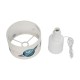 GloboStar® SATURN 204-0030 Παιδικό Eπιτραπέζιο Φωτιστικό Φιγούρα Μονόφωτο 1 x E27 IP20 Μπεζ Ύφασμα - Μ24 x Π24 x Υ32cm