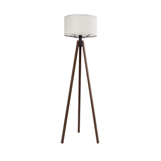 GloboStar® SAGA 204-0031 Μοντέρνο Eπιδαπέδιο Φωτιστικό Μονόφωτο 1 x E27 IP20 Καρυδί Ξύλο με Μπεζ Ύφασμα - Μ38 x Π38 x Υ140cm GloboStar® SAGA 204-0031 Μοντέρνο Eπιδαπέδιο Φωτιστικό Μονόφωτο 1 x E27 IP20 Καρυδί Ξύλο με Μπεζ Ύφασμα - Μ38 x Π38 x Υ140cm