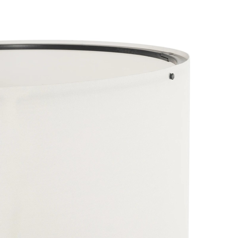 GloboStar® SAGA 204-0031 Μοντέρνο Eπιδαπέδιο Φωτιστικό Μονόφωτο 1 x E27 IP20 Καρυδί Ξύλο με Μπεζ Ύφασμα - Μ38 x Π38 x Υ140cm