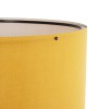 GloboStar® SAGA 204-0033 Μοντέρνο Eπιδαπέδιο Φωτιστικό Μονόφωτο 1 x E27 IP20 Καρυδί Ξύλο με Κίτρινο Ύφασμα - Μ38 x Π38 x Υ140cm