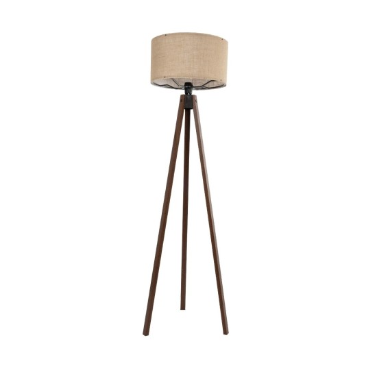 GloboStar® SAGA 204-0037 Μοντέρνο Eπιδαπέδιο Φωτιστικό Μονόφωτο 1 x E27 IP20 Καφέ Ξύλο με Mπεζ Ύφασμα - Μ38 x Π38 x Υ140cm GloboStar® SAGA 204-0037 Μοντέρνο Eπιδαπέδιο Φωτιστικό Μονόφωτο 1 x E27 IP20 Καφέ Ξύλο με Mπεζ Ύφασμα - Μ38 x Π38 x Υ140cm