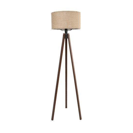 GloboStar® SAGA 204-0037 Μοντέρνο Eπιδαπέδιο Φωτιστικό Μονόφωτο 1 x E27 IP20 Καφέ Ξύλο με Mπεζ Ύφασμα - Μ38 x Π38 x Υ140cm GloboStar® SAGA 204-0037 Μοντέρνο Eπιδαπέδιο Φωτιστικό Μονόφωτο 1 x E27 IP20 Καφέ Ξύλο με Mπεζ Ύφασμα - Μ38 x Π38 x Υ140cm