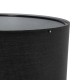GloboStar® SAGA 204-0038 Μοντέρνο Eπιδαπέδιο Φωτιστικό Μονόφωτο 1 x E27 IP20 Καρυδί Ξύλο με Μαύρο Ύφασμα - Μ38 x Π38 x Υ140cm
