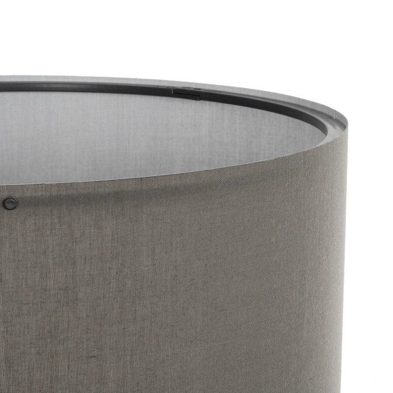 GloboStar® SAGA 204-0044 Μοντέρνο Eπιδαπέδιο Φωτιστικό Μονόφωτο 1 x E27 IP20 Μπεζ Ξύλο με Γκρι Ύφασμα - Μ38 x Π38 x Υ140cm