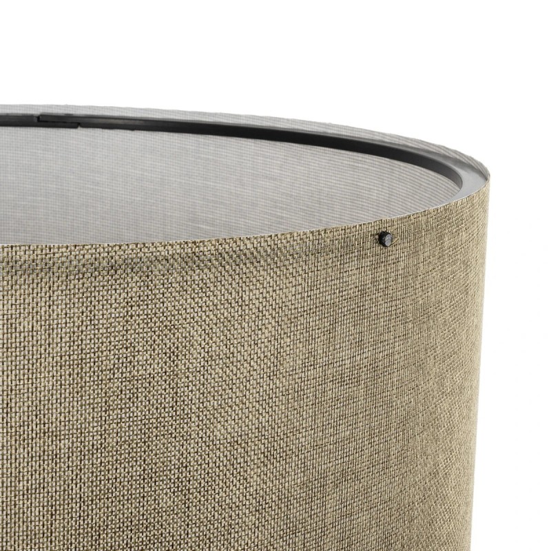 GloboStar® SAGA 204-0047 Μοντέρνο Eπιδαπέδιο Φωτιστικό Μονόφωτο 1 x E27 IP20 Μπεζ Ξύλο με Πράσινο Ύφασμα - Μ38 x Π38 x Υ140cm