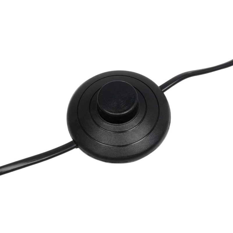 GloboStar® SNAKE 204-0053 Μοντέρνο Eπιδαπέδιο Φωτιστικό Μονόφωτο 1 x E27 IP20 Μαύρο Μέταλλο - Μ25 x Π25 x Υ151cm