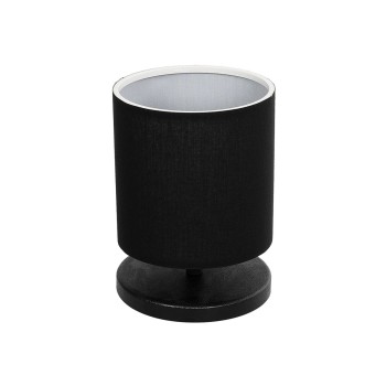 GLOBOSTAR® MINNIE 204-0063 Μοντέρνο Επιτραπέζιο Φωτιστικό Πορτατίφ με Ντουί 1 x E14 AC 220-240V IP20 - Μαύρο - Μ15 x Π15 x Υ21cm