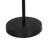 GloboStar® LARA 204-0074 Μοντέρνο Eπιτραπέζιο Φωτιστικό Μονόφωτο 1 x E27 IP20 Μαύρο Μέταλλο με Μαύρο Ύφασμα - Μ22 x Π22 x Υ36cm