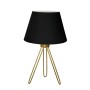 GLOBOSTAR® TRIP 204-0085 Μοντέρνο Επιτραπέζιο Φωτιστικό Πορτατίφ με Ντουί 1 x E27 AC 220-240V IP20 - Χρυσό & Μαύρο - Μ22 x Π22 x Υ33cm