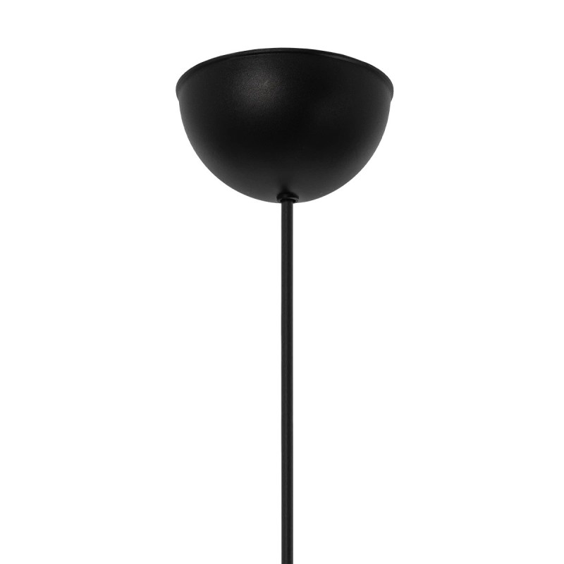 GloboStar® TRIANGLE 204-0088 Μοντέρνο Κρεμαστό Φωτιστικό Kαπέλο Μονόφωτο 1 x E27 IP20 Μαύρο Ύφασμα - Μ37 x Π37 x Υ70cm