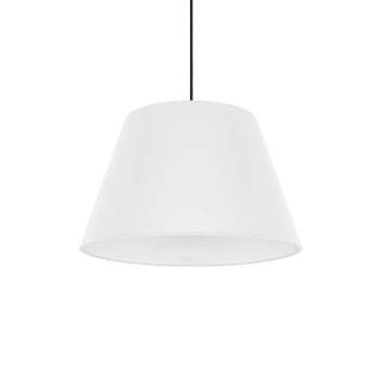 GLOBOSTAR® TRIANGLE 204-0089 Μοντέρνο Κρεμαστό Φωτιστικό Οροφής με Ντουί 1 x E27 AC 220-240V IP20 - Λευκό - Μ35 x Π35 x Υ24cm
