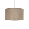 GloboStar® LOFTY 204-0090 Μοντέρνο Κρεμαστό Φωτιστικό Kαπέλο Μονόφωτο 1 x E27 IP20 Μπεζ Ύφασμα -Μ38 x Π38 x Υ70cm